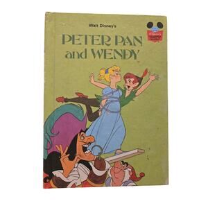 Disney Peter Pan and Wendy 1981 Random House Book Club Edition Vintage Hardcover